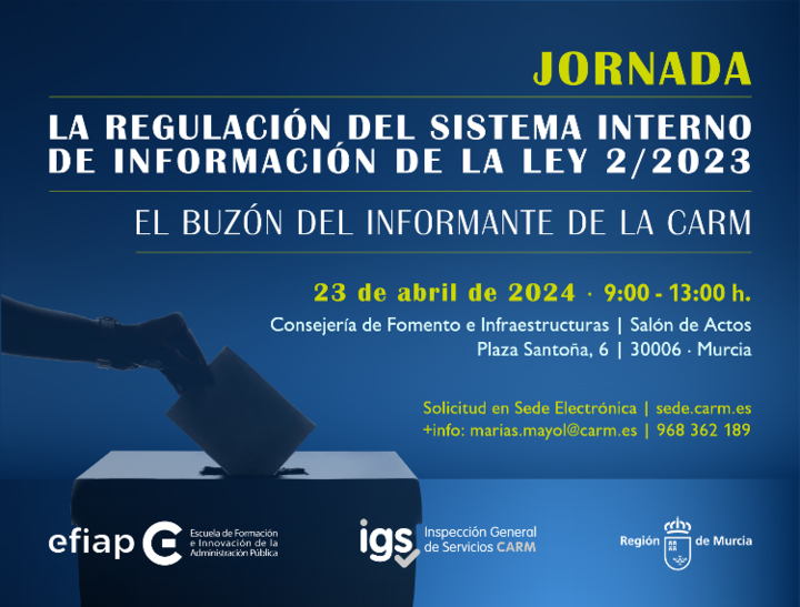 La regulación del Sistema interno de información de la Ley 2/2023. El buzón del informante de la CARM